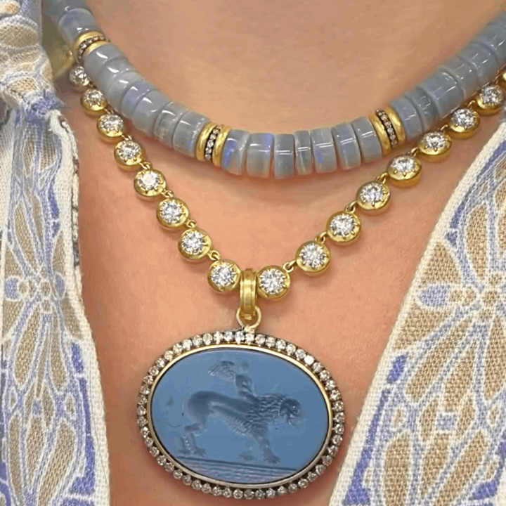 Diamond Collet Necklace