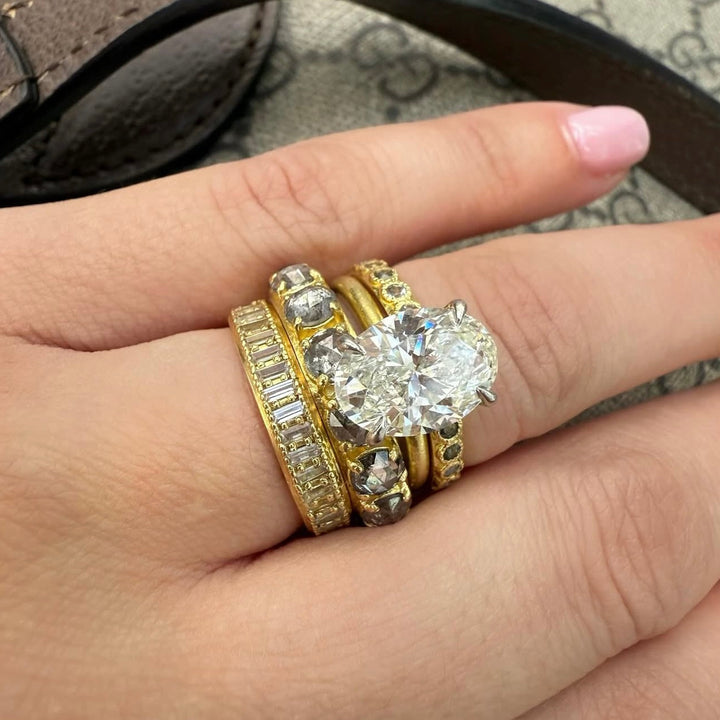 Grey Diamond Ring
