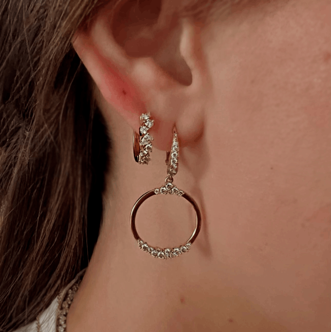Petite Stardust Hoop Earring