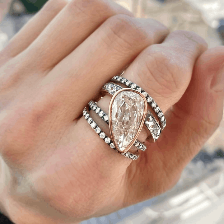 Fancy Brown Diamond Spiral Ring