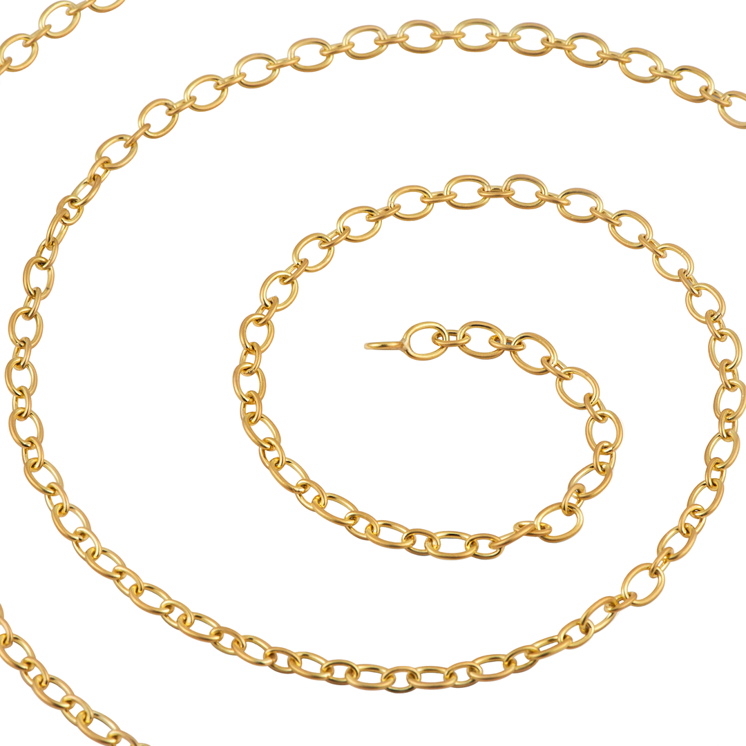 Gold Link Chain Necklace