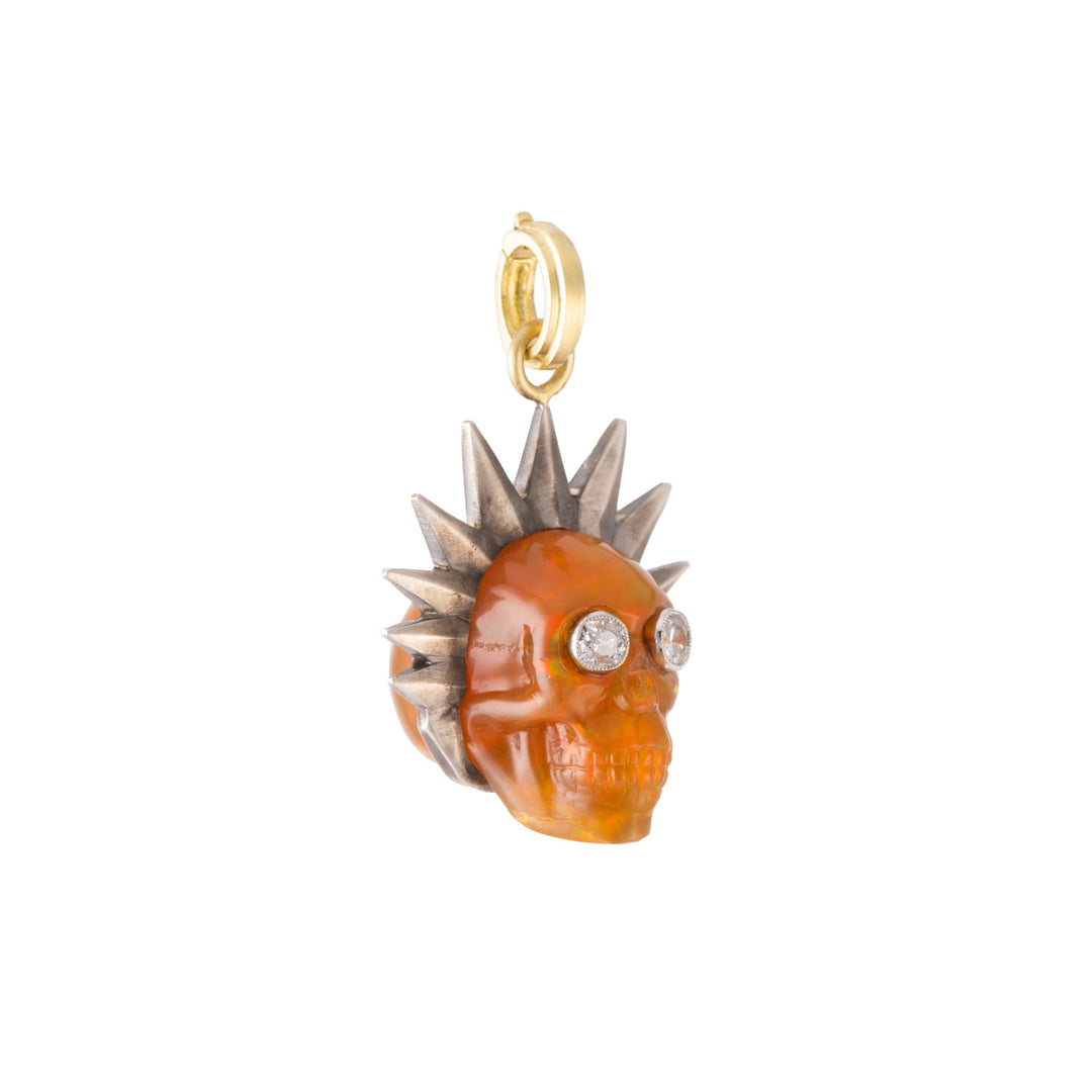 Opal Skull Pendant