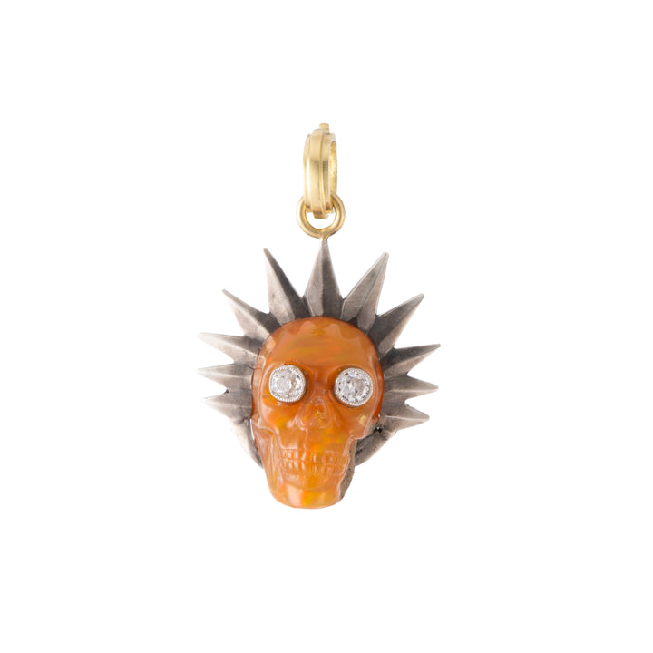 Opal Skull Pendant