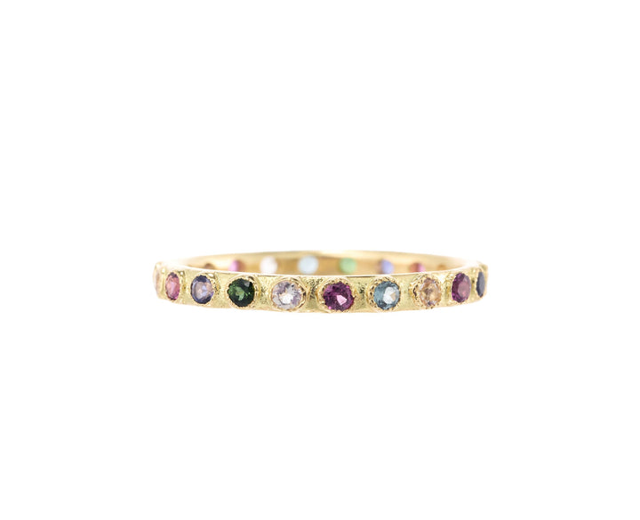Multicolored Gemstone Stack Band