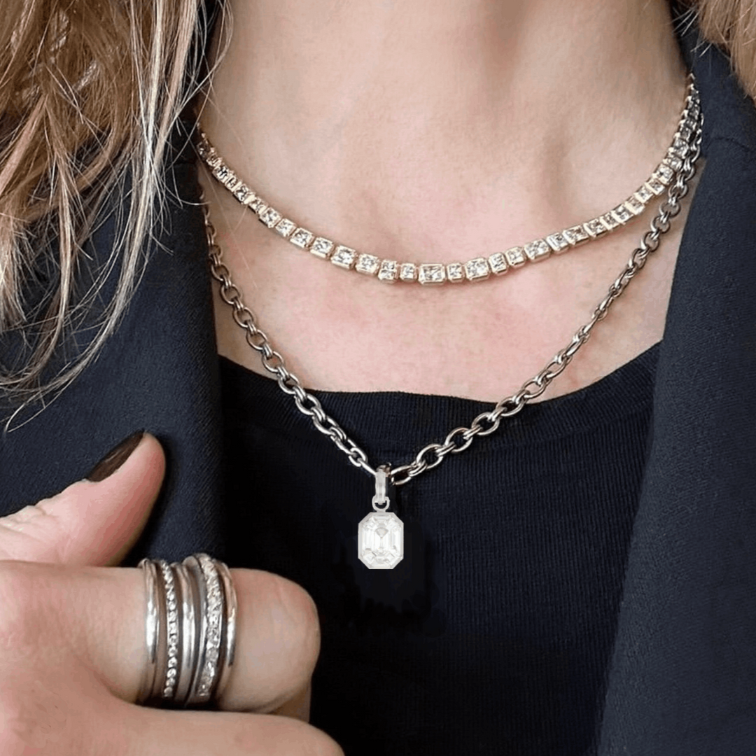 Diamond Mosaic Pendant