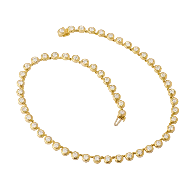 Diamond Collet Necklace