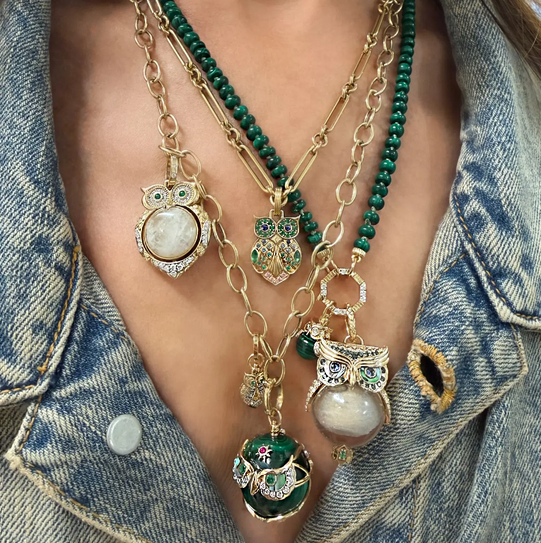 Tree of Wisdom Owl Amulet Pendant