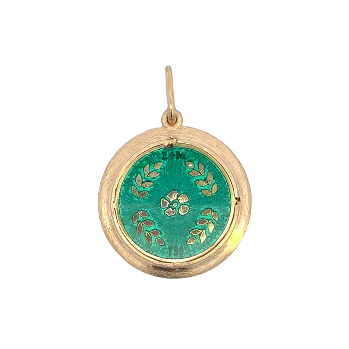 Enamel Sun Face Charm