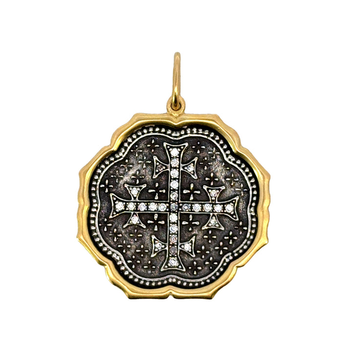 Diamond Cross Charm