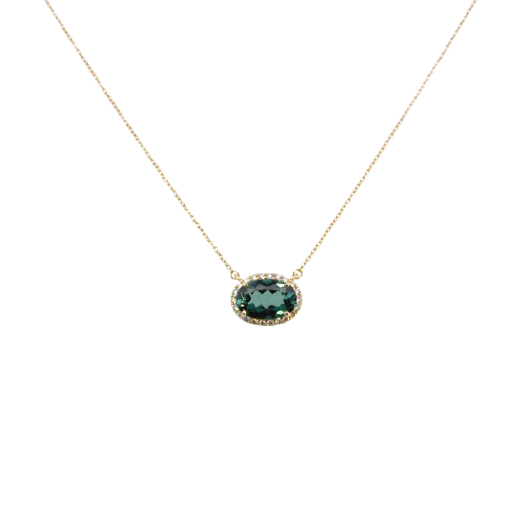 Tourmaline Pendant Necklace