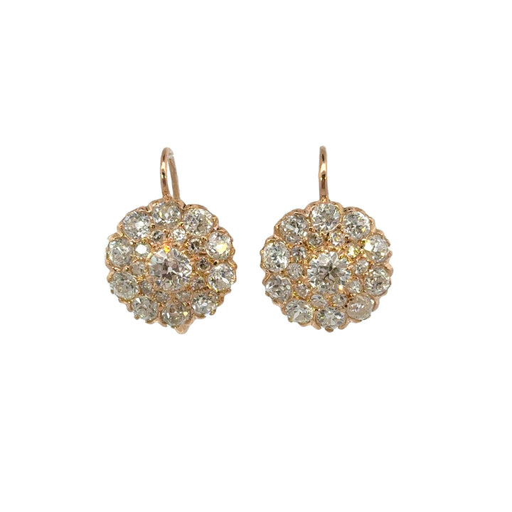 Vintage Diamond Drop Earrings