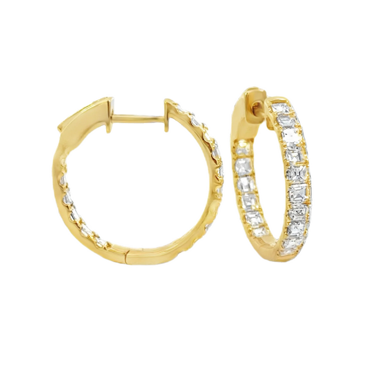 Inside Out Diamond Hoop Earrings