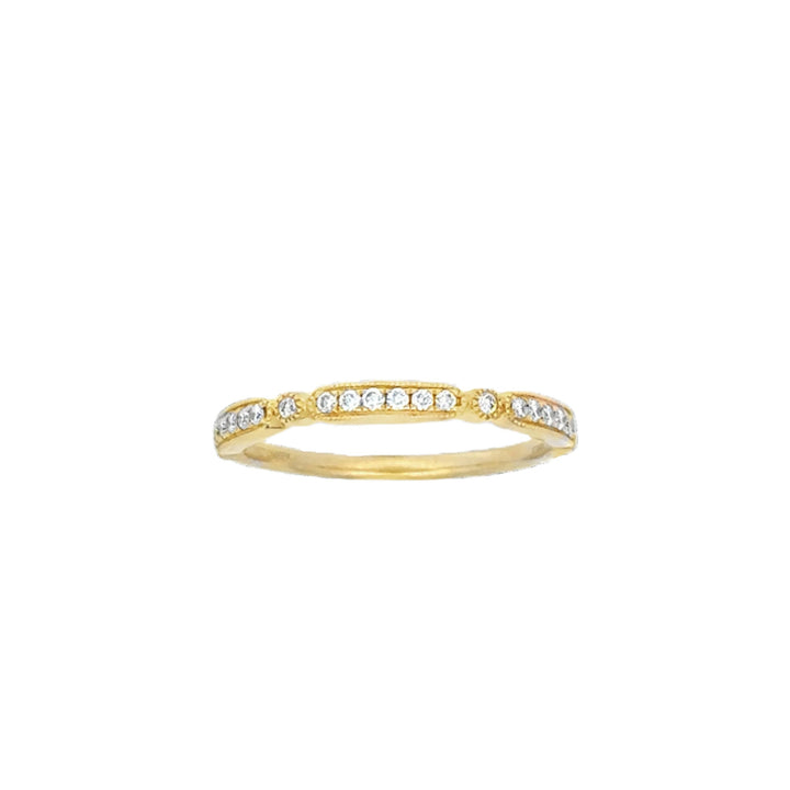 Segmented Diamond Band Ring