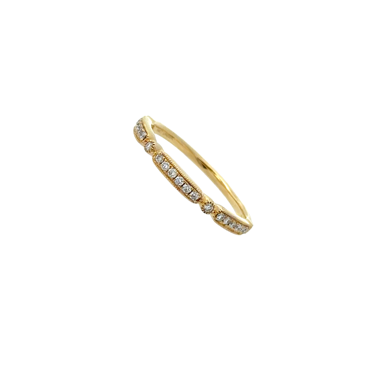 Segmented Diamond Band Ring