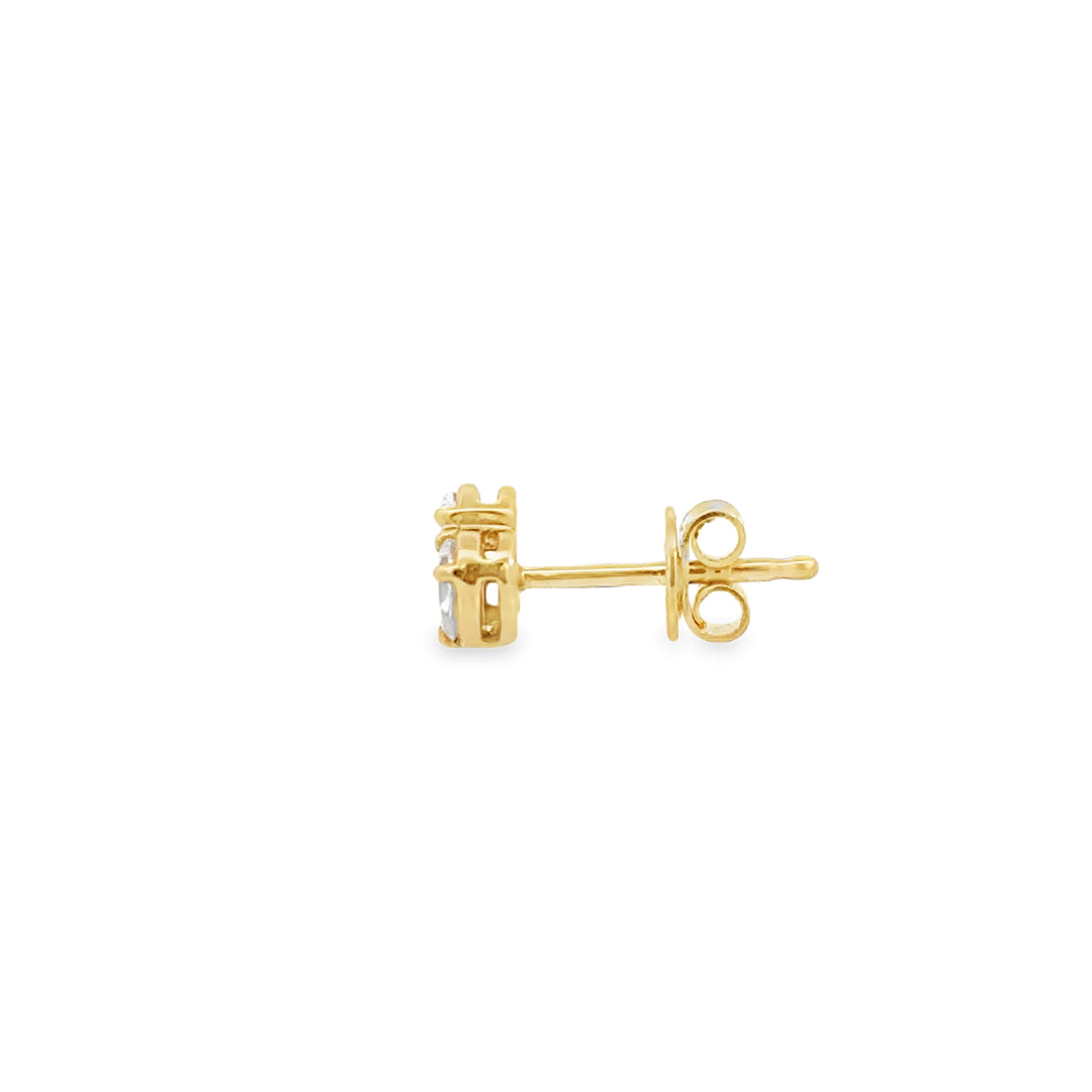 Diamond Cluster Stud Earrings