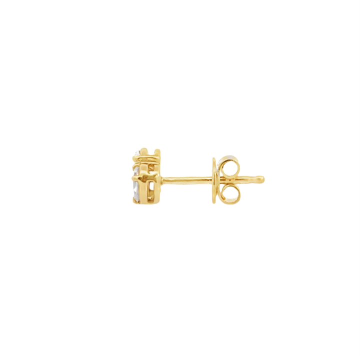 Diamond Cluster Stud Earrings