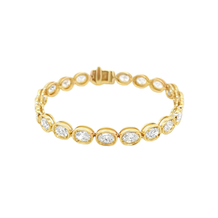 8.60 Carat Oval Diamond Bracelet