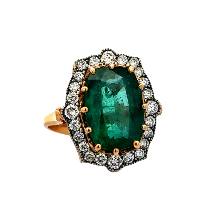Emerald and Diamond Ring