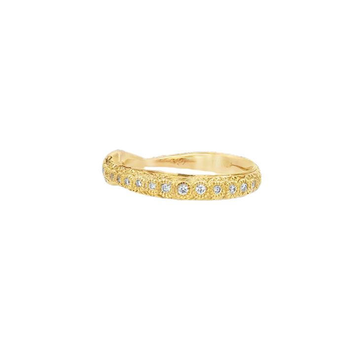 Diamond Snake Ring in Gold