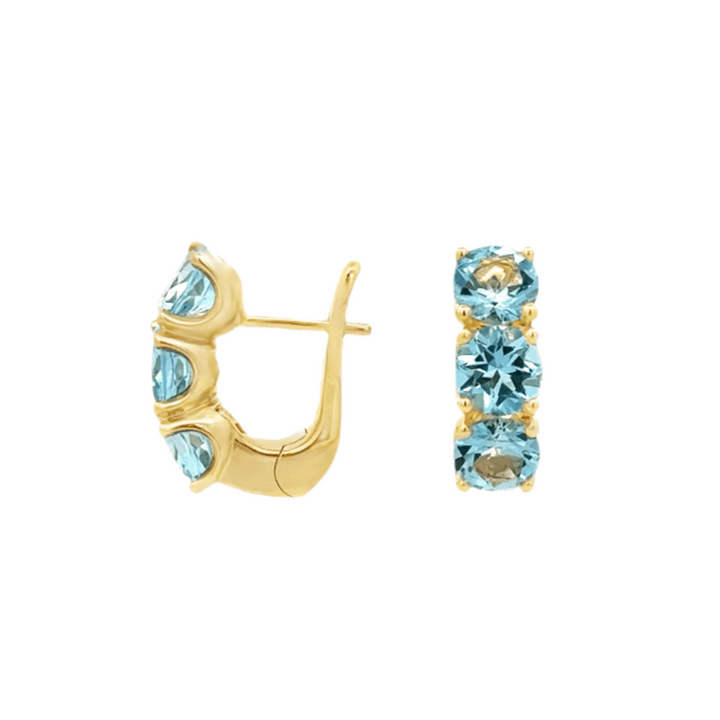 Blue Topaz Super Huggies