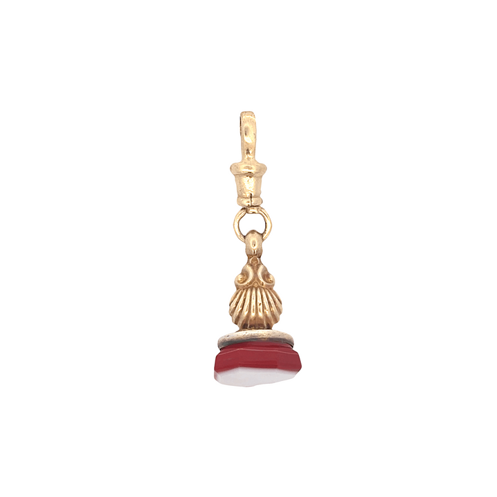 Vintage Carnelian Shell Pendant