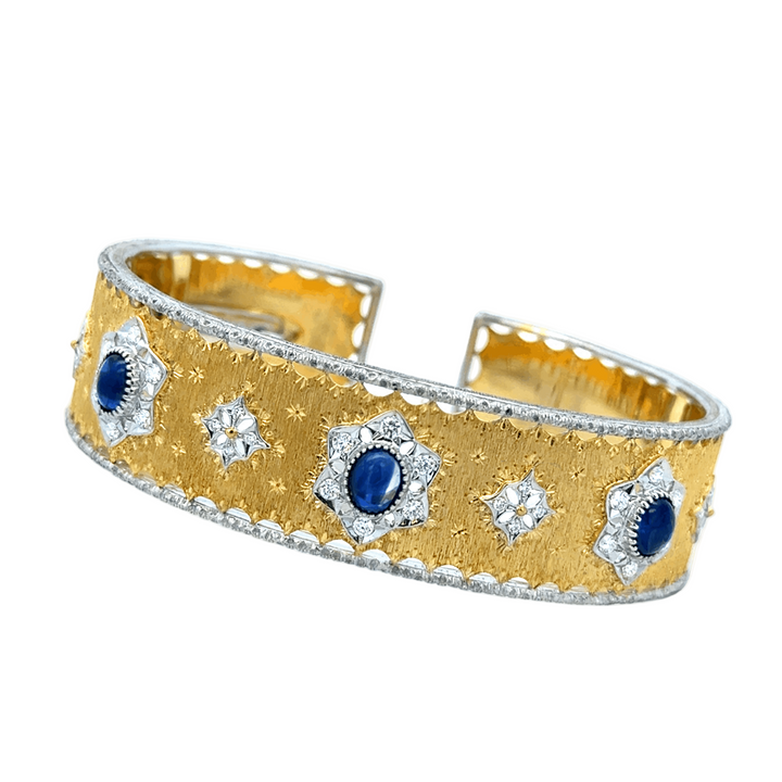 Sapphire and Diamond Bangle