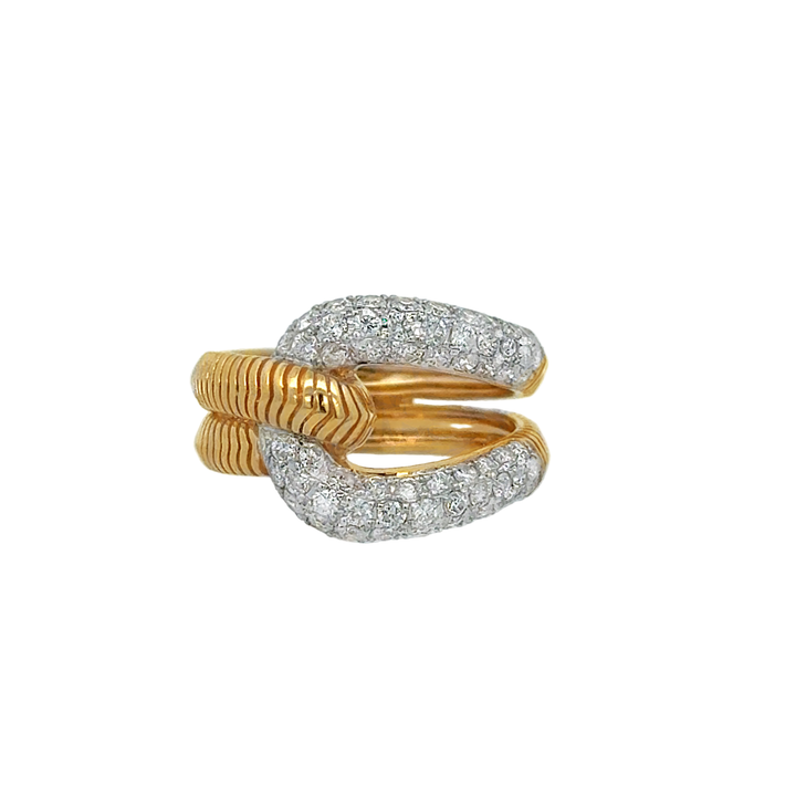 Pave Buckle ring