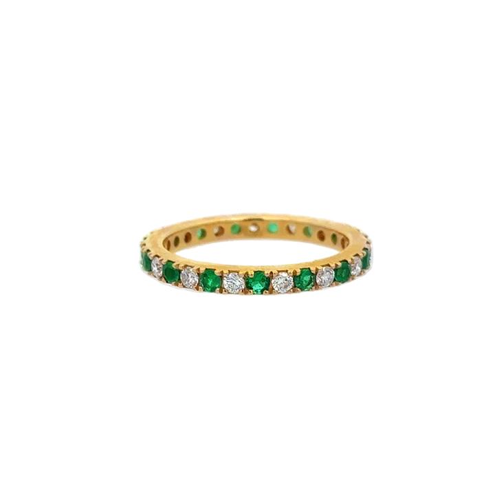 Diamond and Emerald Eternity Ring