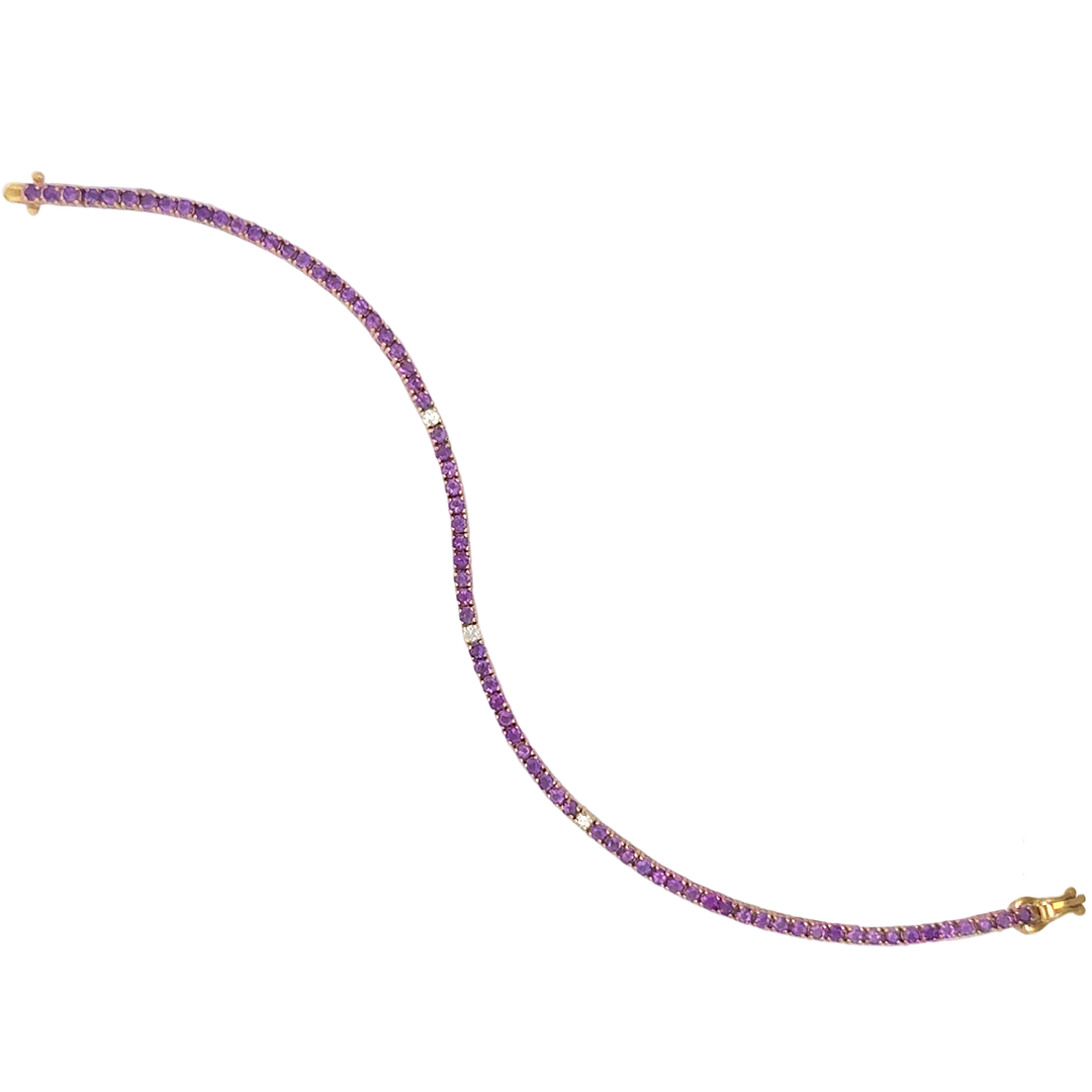 Amethyst Tennis Bracelet