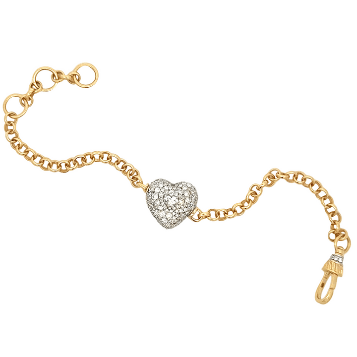 Diamond Heart Bracelet