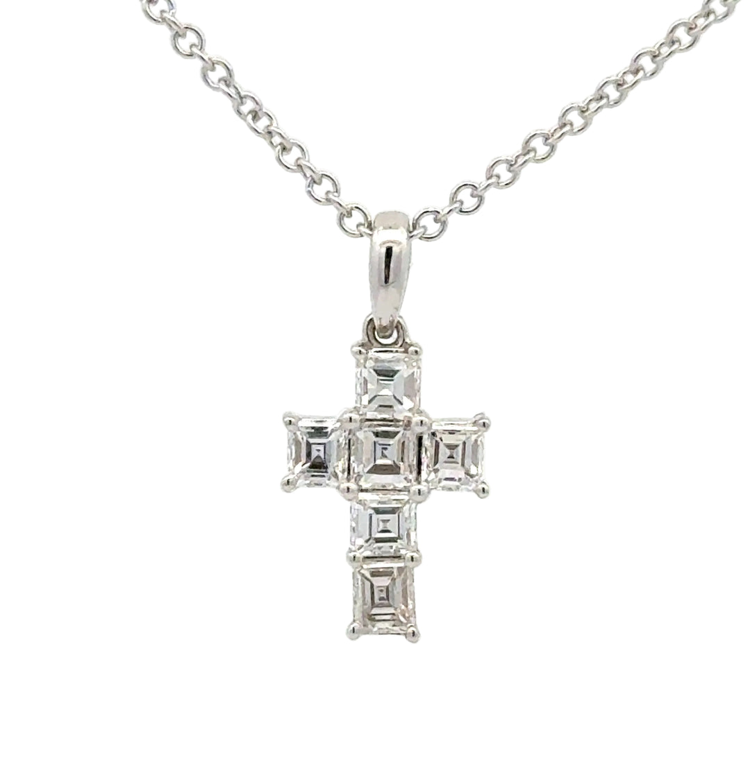 .65 Carat Diamond Cross Pendant