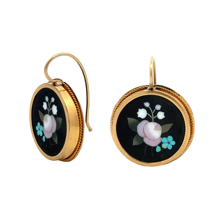 Vintage Flower Drop Earrings