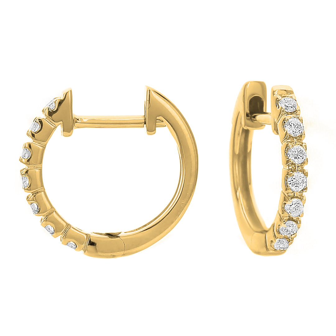 .25 Carat Diamond Huggie Earring