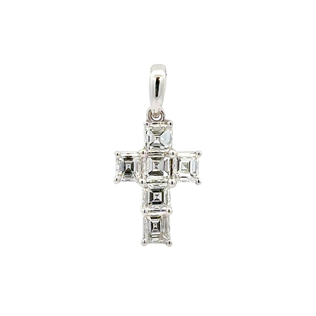 .65 Carat Diamond Cross Pendant