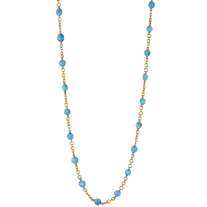 Kazakhstan Turquoise Bead Necklace