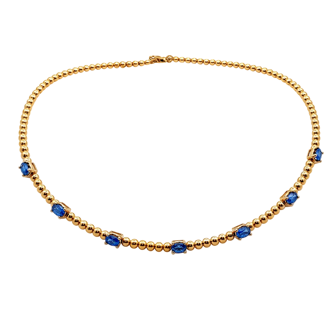 Blue Sapphire Choker Necklace