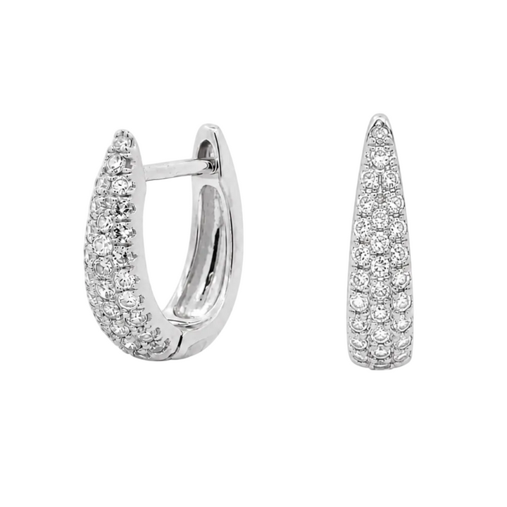 .25 Carat Diamond Huggie Earrings
