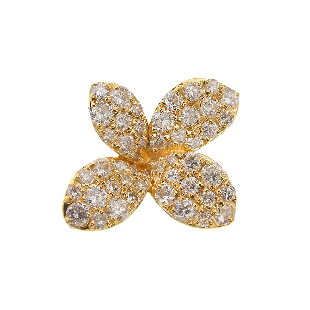 Diamond Flower Pendant