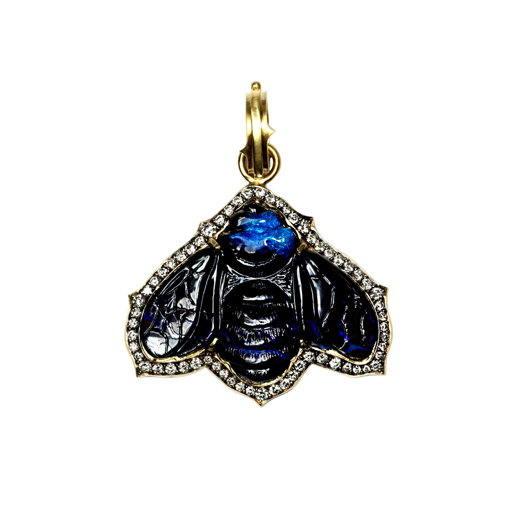 Opal Bee Pendant