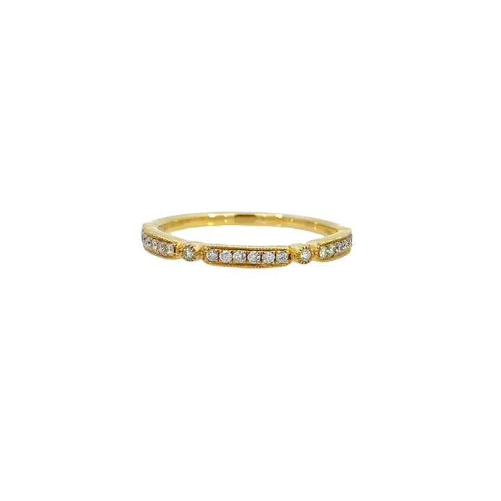 Segmented Diamond Band Ring